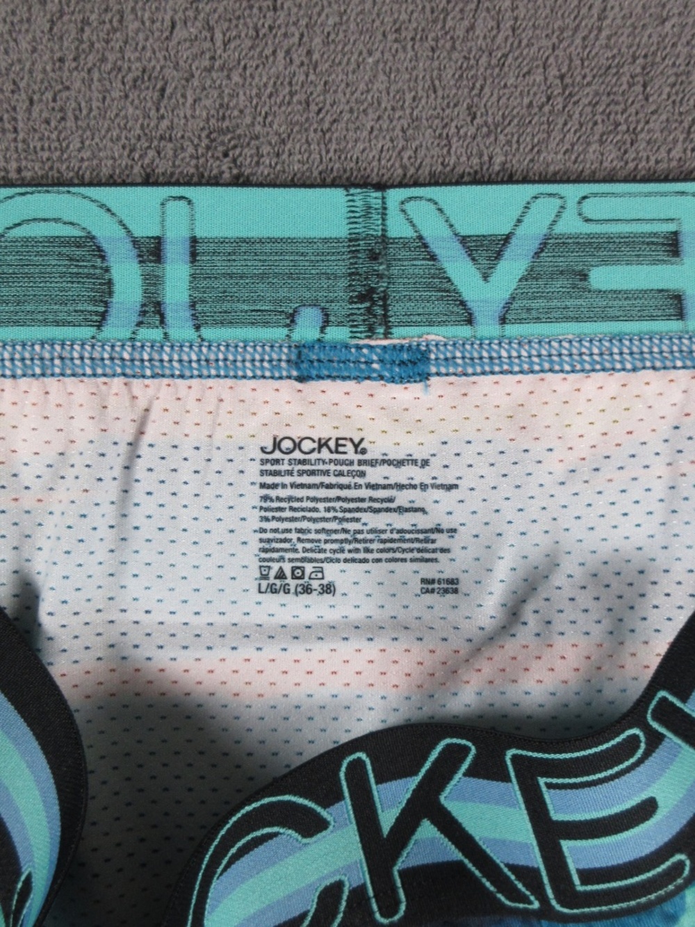Men's Jockey Sport microfiber mesh stretch brief - Picture 3 of 3